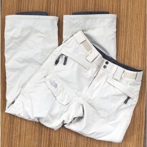 The North Face HyVent Ski Snowboard Snow Pants Creamy White
